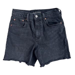 Aritiza denim forum black shorts